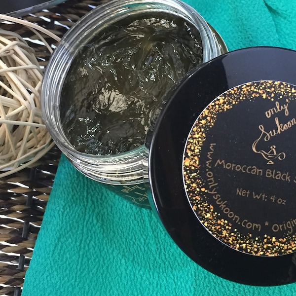 Moroccan Black 'Beldi' Soap| Moroccan Black Soap| Moroccan Spa Soap| Hammam Soap