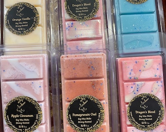 Non-Toxic Vegan Soy Wax Melts| Snap Bars | Beautiful Luxurious Wax Melts | Long Lasting