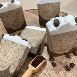 Coffee Exfoliating Soap| Gentle Exfoliating Coffee Latte Soap| Mocha Latte Soap| Best Gift Soap