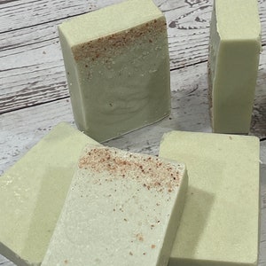 Luxurious Creamy French Clay Salt Bar| Gentle Exfoliating Salt Bar| Salt Bar| Fresh Clean Spa Salt Bar| 100% Natural Vegan