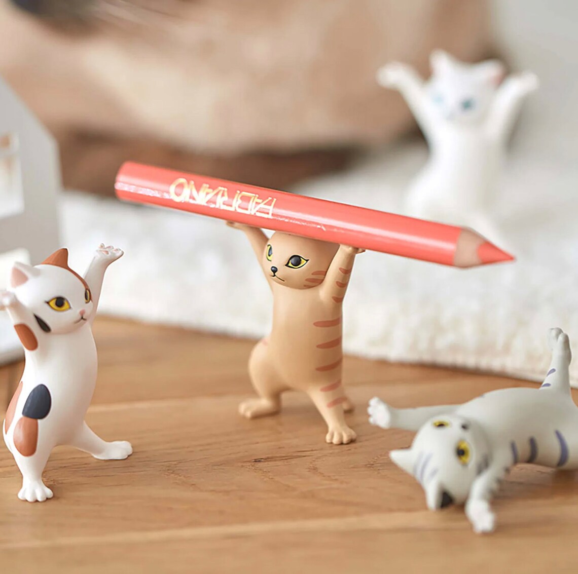 Funny Cat Holder for Desk Decoration Pen Accessories Hold Etsy