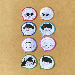 Homestuck Kid Speech Bubble Stickers