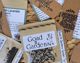 Mystery Garden Seed Bundles - A Fun Curated Heirloom Mix of 5 or 10 Packets