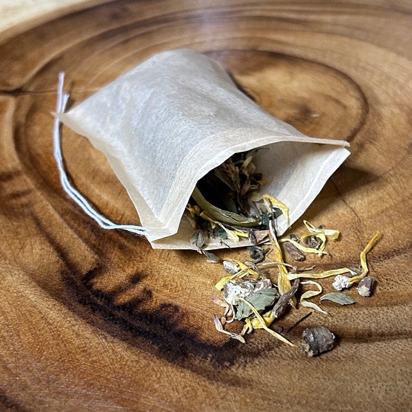 Tea bags for loose leaf tea,paper tea bags, not bleached, no plastic