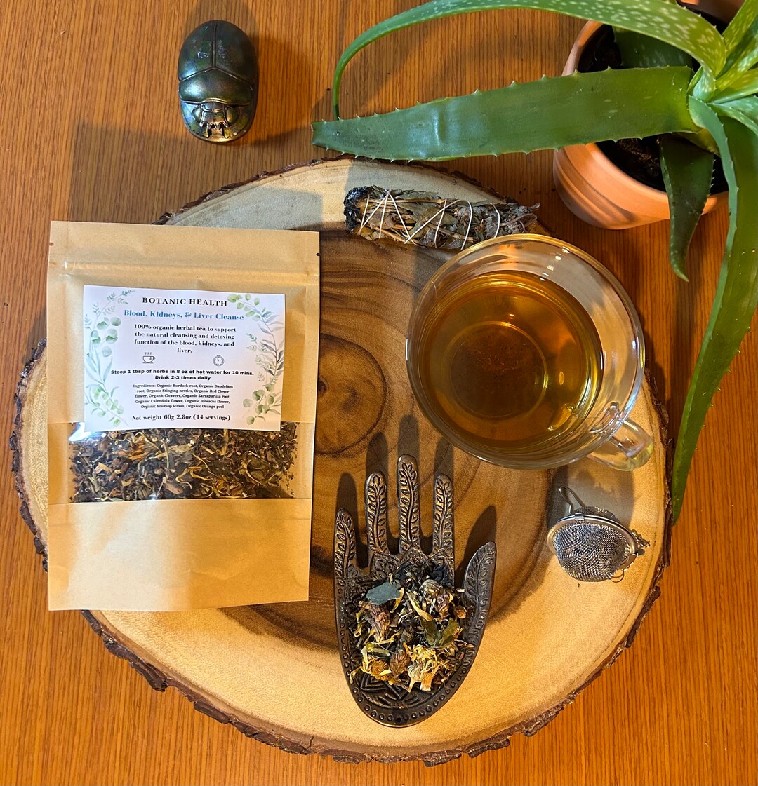 Liver, Blood, and Kidneys Cleanse Tea, Organic, Blood Cleansing, Detox