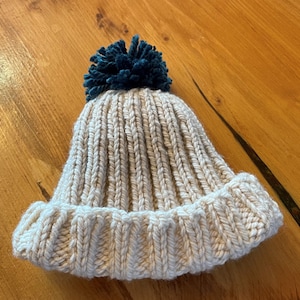 Matching Hat For Butterfuly Sweater, Toque Style, Rib knit, Bulky knit