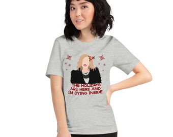 Unisex Christmas Schitt's Creek shirt, Short-Sleeve Unisex Christmas-Shirt,  Schitt's Creek Merchandise, Schitt's Creek, Moira Rose