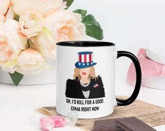 Moira Rose Mug with Color Inside, Schitt's Creek Mug, Teacher Gift, Schitt's Creek Merchandise, Educators, School Psychs, Office Workers