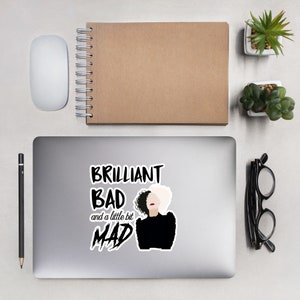 Cruella Inspired Bubble-free sticker, Disneyland Character Gift, Disney Trip, Cruella De Vil