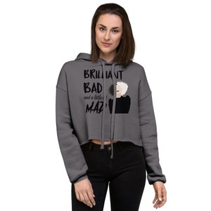 Cruella Inspired Crop Hoodie, Disneyland Trip Shirt, Female Villain&#39;s Tee, Vacation tee