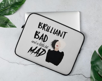 Funda para computadora portátil de 13 y 15 pulgadas inspirada en Cruella, Cruella De Vil, funda para computadora portátil con temática de Disney, villana femenina de Disney