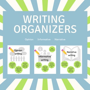 Elementary writing organizers