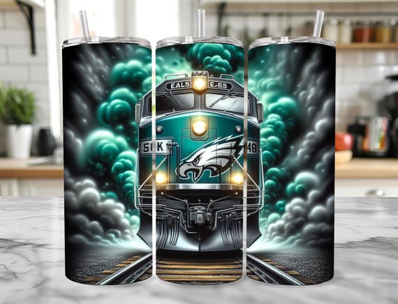 NFL Football 20oz Tumblers Stainless Steel Tumbler, 20oz Stainless Steel Tumbler Cup with Straw & Lid, Philadelphia Eagles