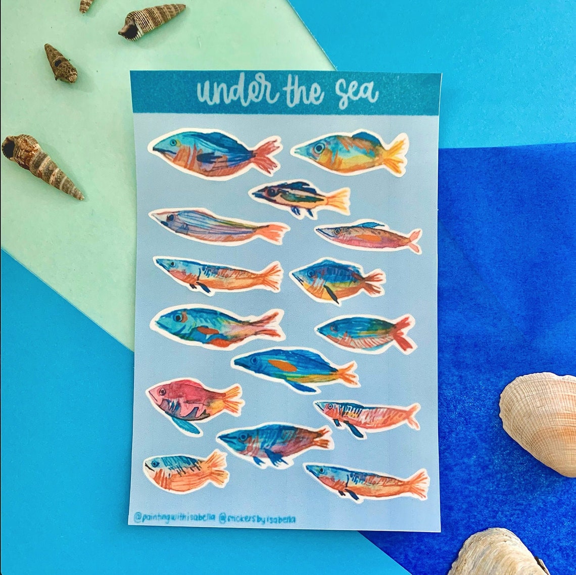 Under the Sea Stickers Etsy