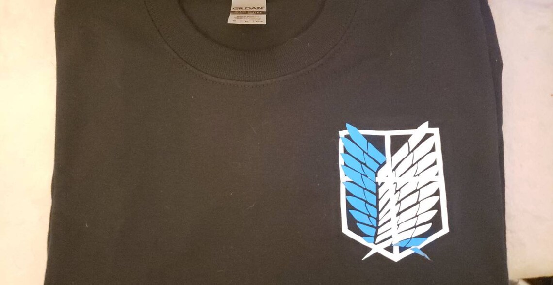 Simple AoT T-shirt Wings of Freedom | Etsy