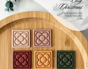 Sculpey Premo Polymer Clay Farbrezepte / Anleitung zum Herunterladen / Weihnachtsfarbpalette