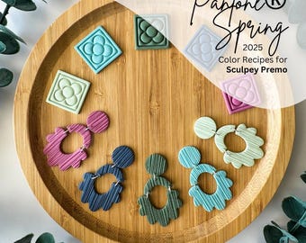 Sculpey Premo polymeerklei-kleurenrecepten / Downloadbare tutorial / Geïnspireerd door Pantone®-kleurenpalet lente 2025
