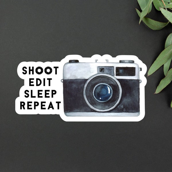 Vintage Camera Vinyl Decal, Old Style Camera Oh Snap! Decal Retro Vintage Home/laptop/computer/truck/car Bumper Sticker Decal