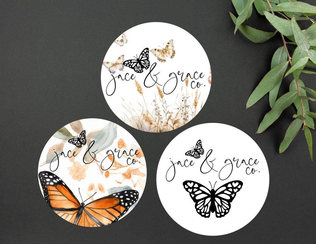 Custom Butterfly Sticker Set - Etsy