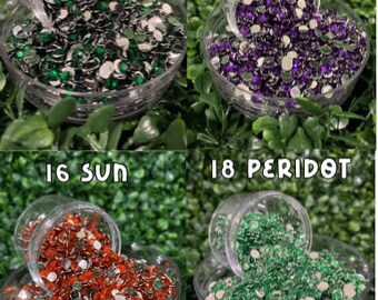 SS20 5MM 5,000 pcs WHOLESALE Non Hotfix Resin Rhinestones [Quality rhinestones] [14 faceted] FLATBACK