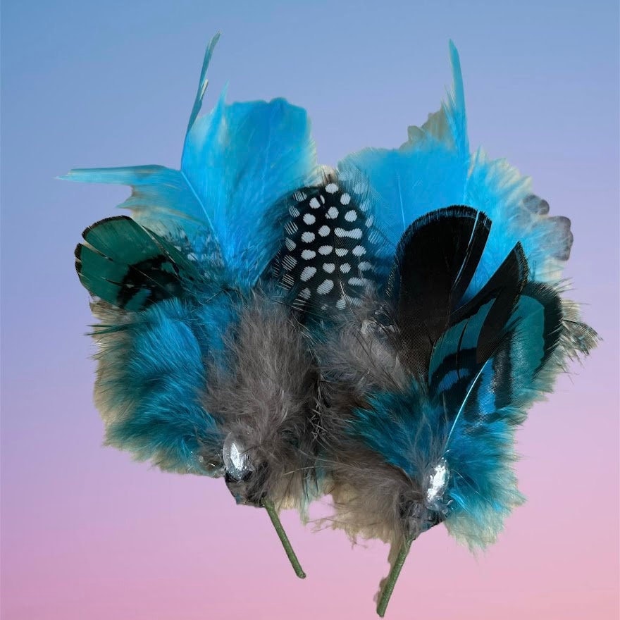 Feather Fur Extension Dog Ear Feathers Pet Flair Feather Etsy