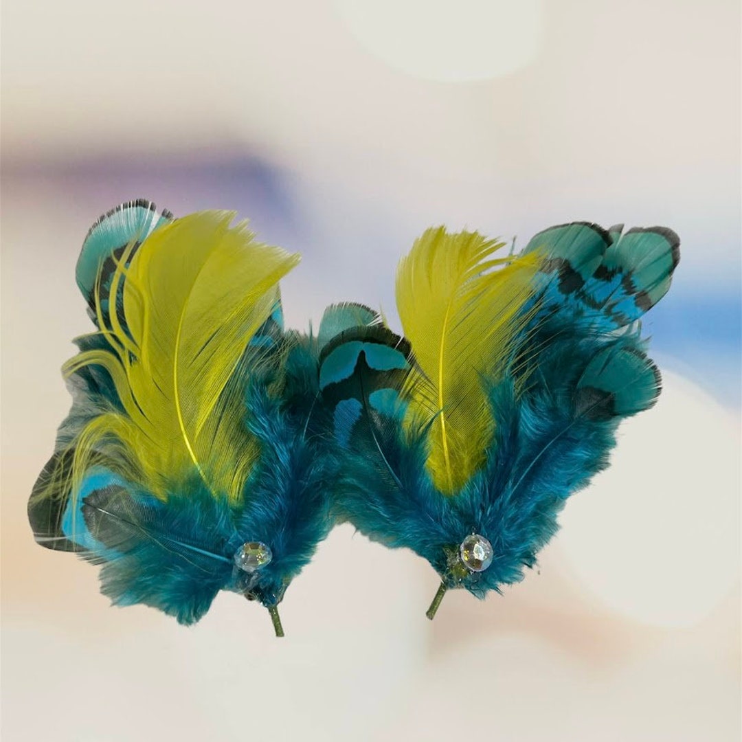 Feather Fur Extension Dog Ear Feathers Pet Flair Feather Etsy