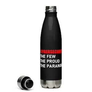 Stainless Steel Cyber Security Lifestyle Water Bottle