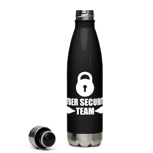 Stainless Steel Cyber Security Team Water Bottle