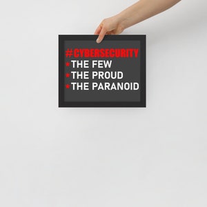 Cyber Security Lifestyle Framed poster