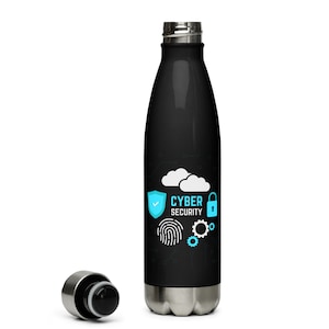 The Cyber Security Life Stainless Steel Water Bottle