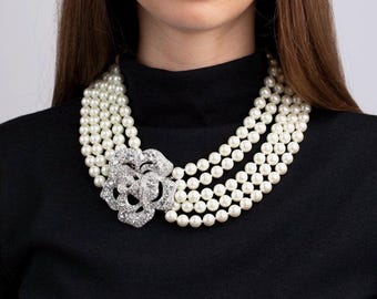 Breakfast at Tiffany’s Audrey Hepburn Pearl Necklace