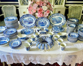 Staffordshire Ironstone Liberty Blue Dinnerware