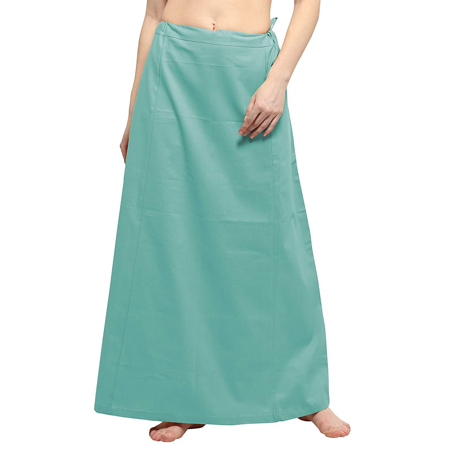 Buy Turquoise Readymade Solid Plain Drawstring Petticoat Lehenga Indian  Saree Matching Underskirt Skirt Women Saree Sari Women Wear Free Size  Online in India 