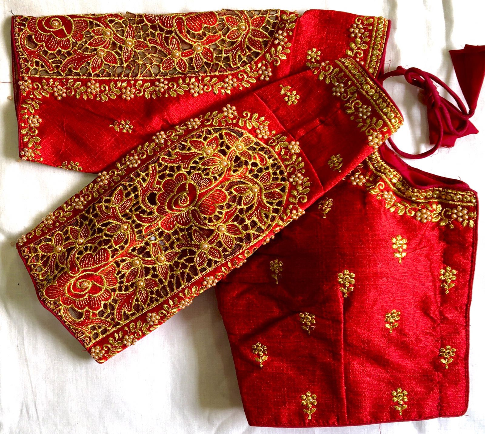Maroon Rajasthani Readymade Designer Saree Blouse Embroidery Work Women Poly Silk Sari Choli Indian Wedding Wear Fabric Tunic Party Crop Top