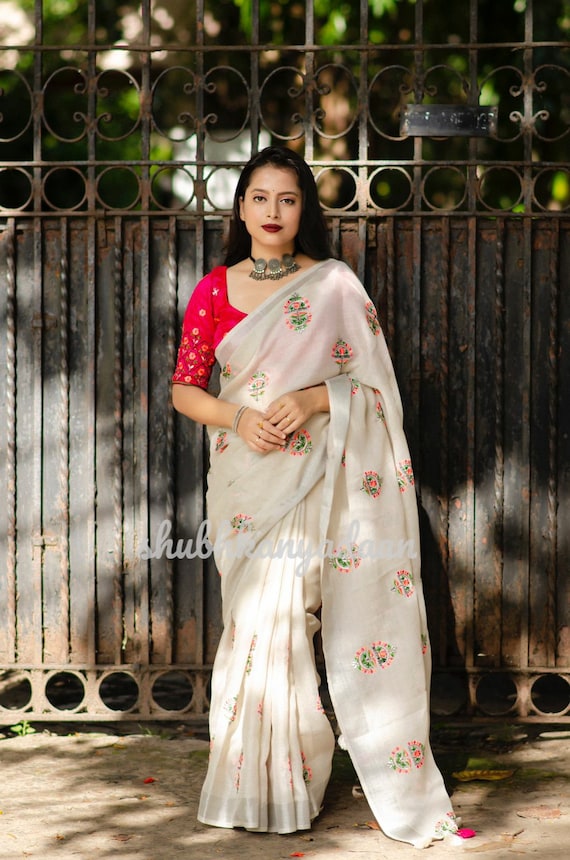 Handloom saree top for wedding