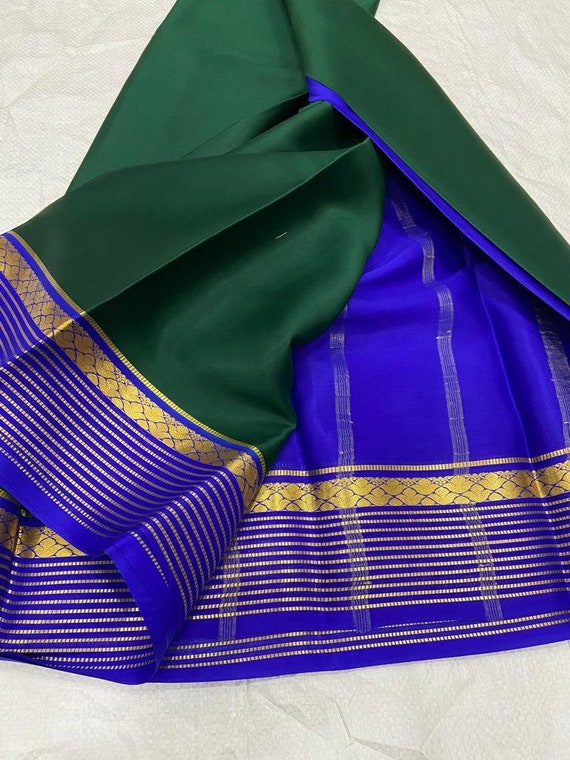 Mysore silk saree with designer blouse discount