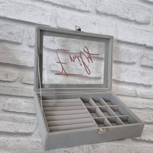 Personalised Travel Jewellery Box Etsy UK