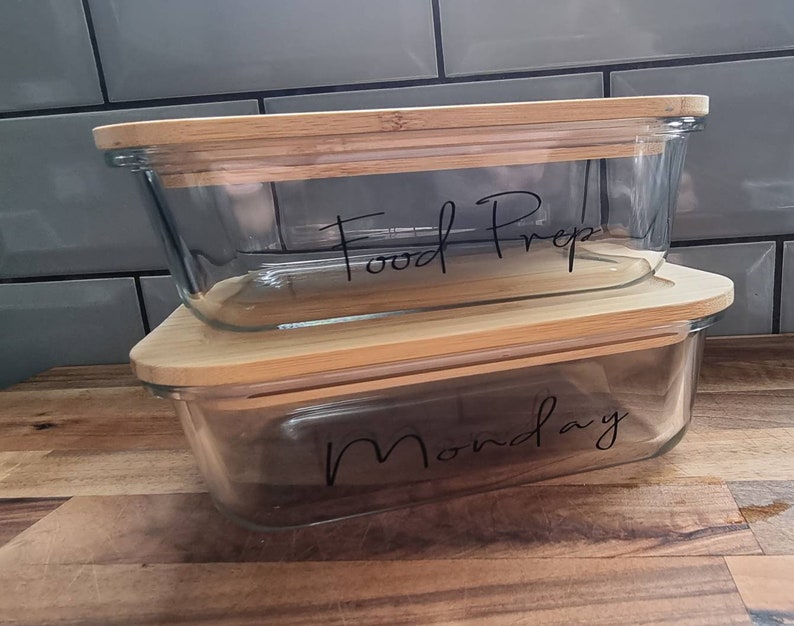 Eco Friendly Glass Food Storage Containers for Food Prep Etsy UK