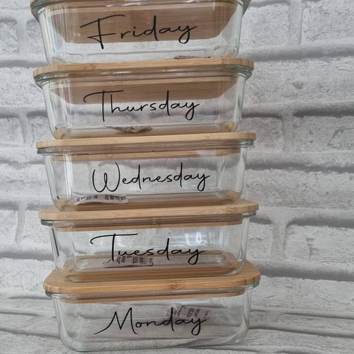 Eco Friendly Glass Food Storage Containers for Food Prep Etsy UK