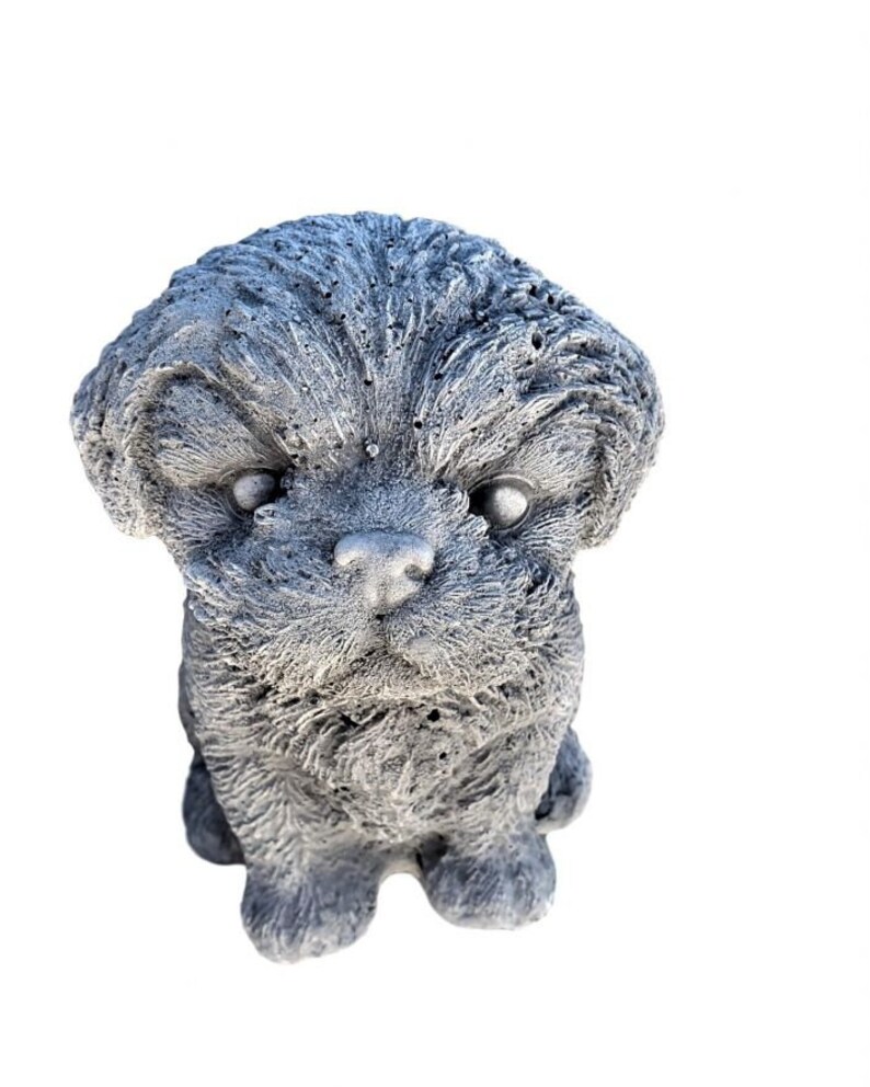 Shih Tzu Statue Garden and Outdoor Decor Concrete Shih Tzu | Etsy