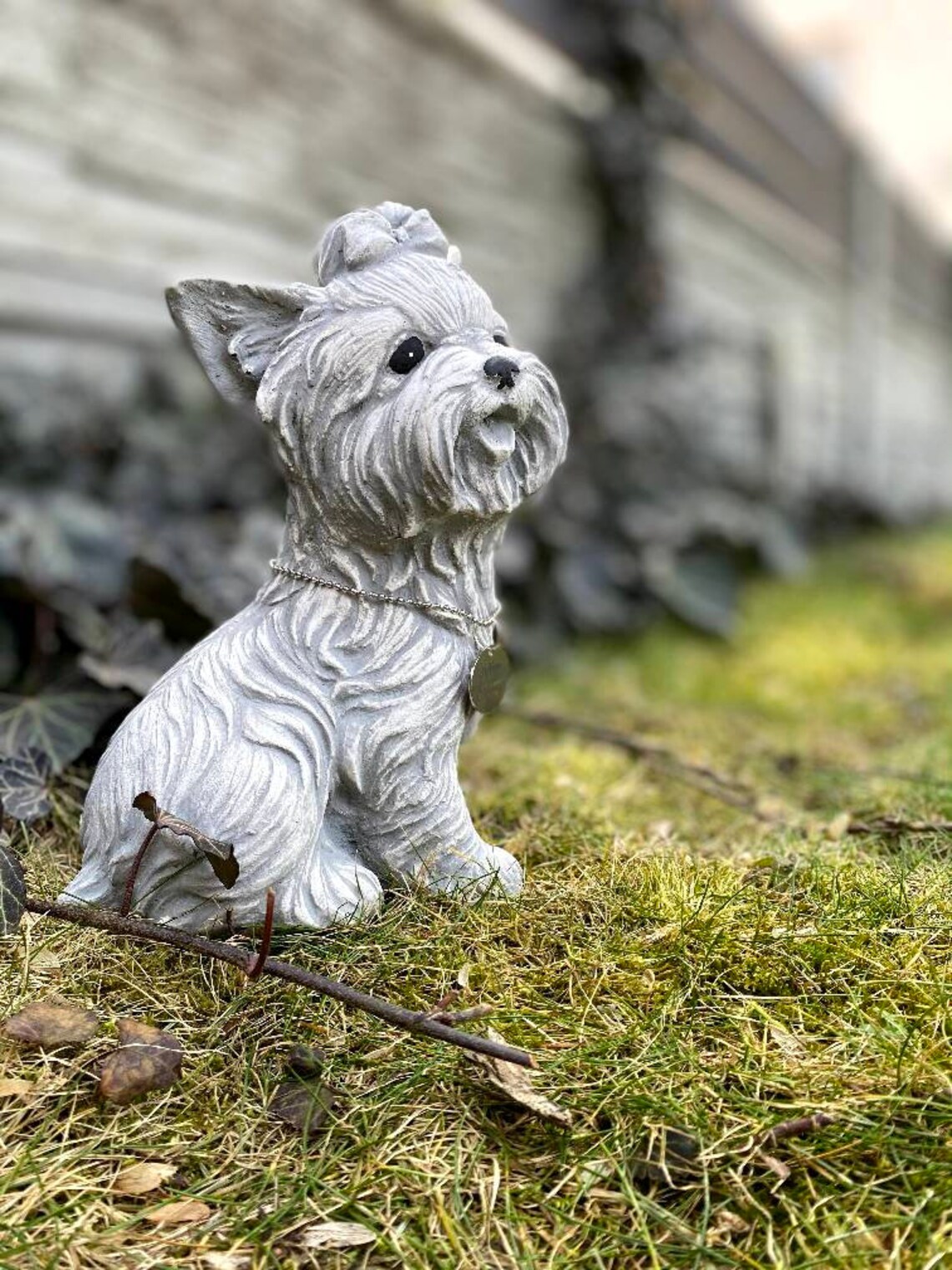 Yorkshire Terrier Statue Personalized Dog figure Yorkie Etsy