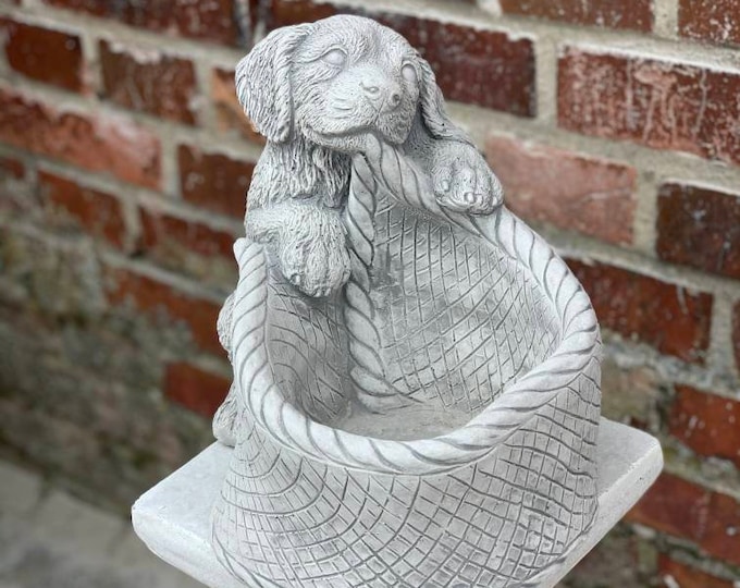 Puppy Statue Dog Memorial Garden Statue Custom Dog Figurine Etsy