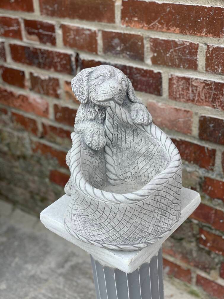 Puppy Statue Dog Memorial Garden Statue Custom Dog Figurine Etsy