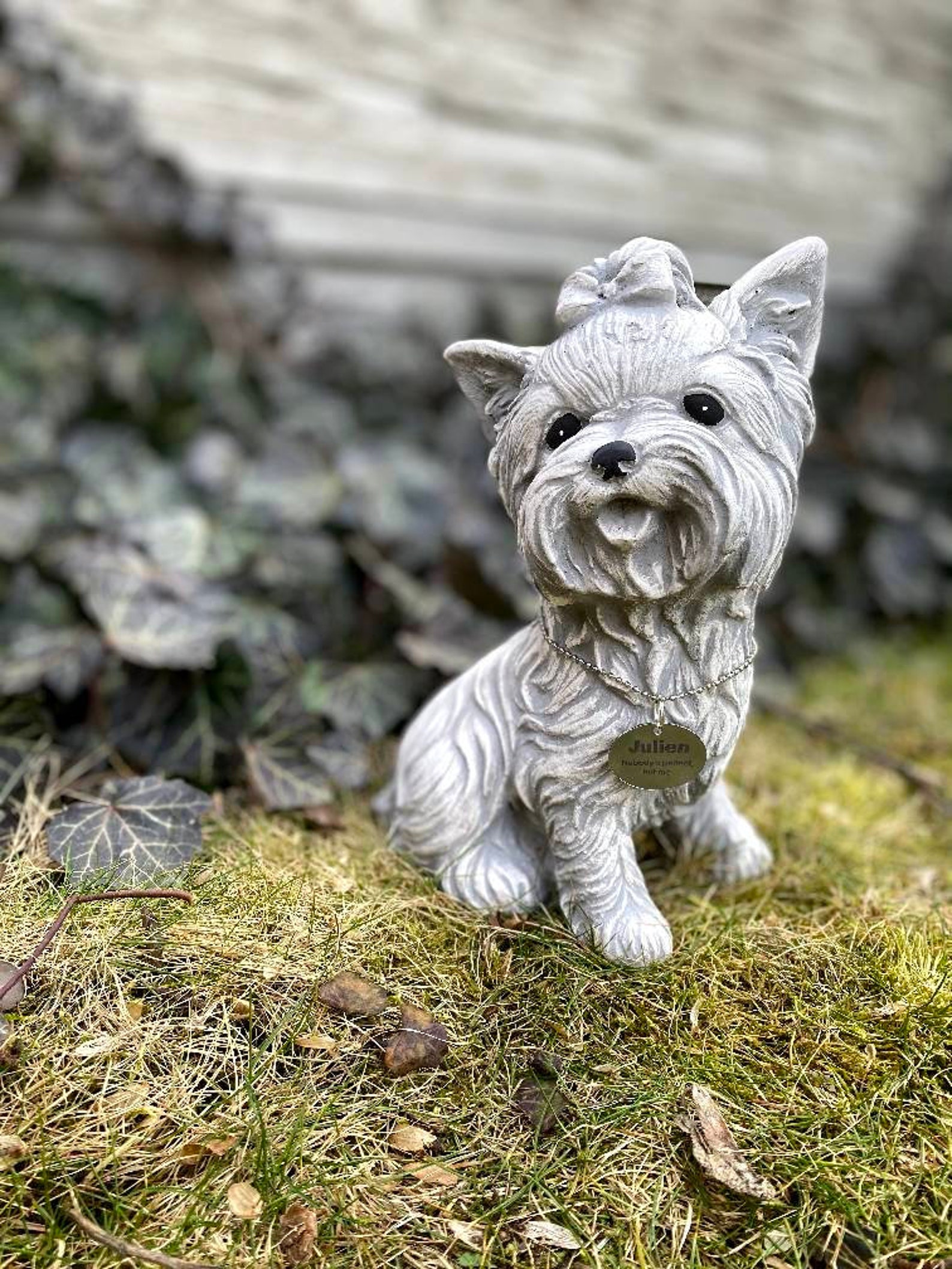 Yorkshire Terrier Statue Personalized Dog Figure Yorkie Etsy