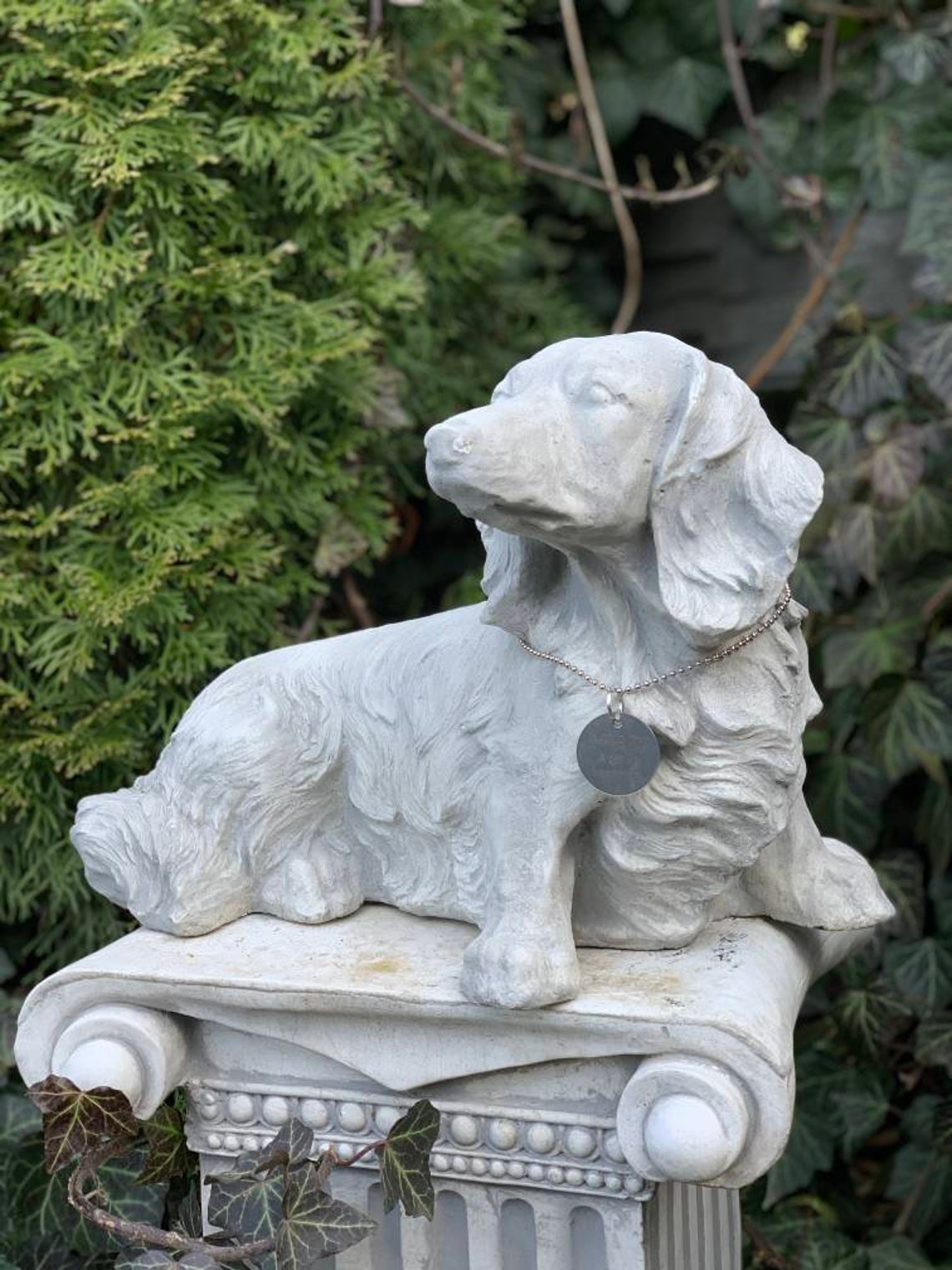 Dachshund Statue Personalized Dog Figure Dachshund Memorial Etsy Israel