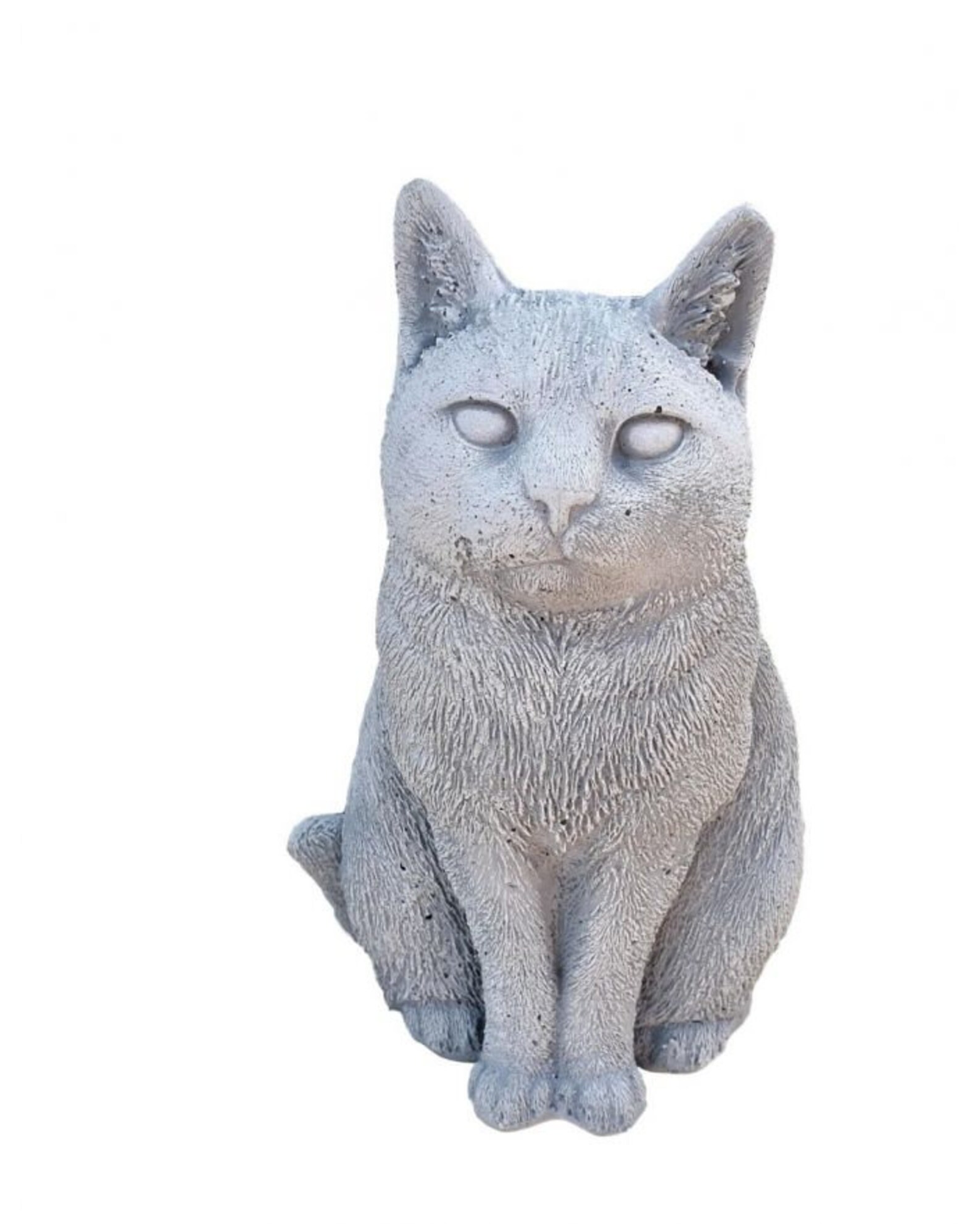 Sitting Cat Statue Concrete Cat Cat Memorial Garden Statue Etsy