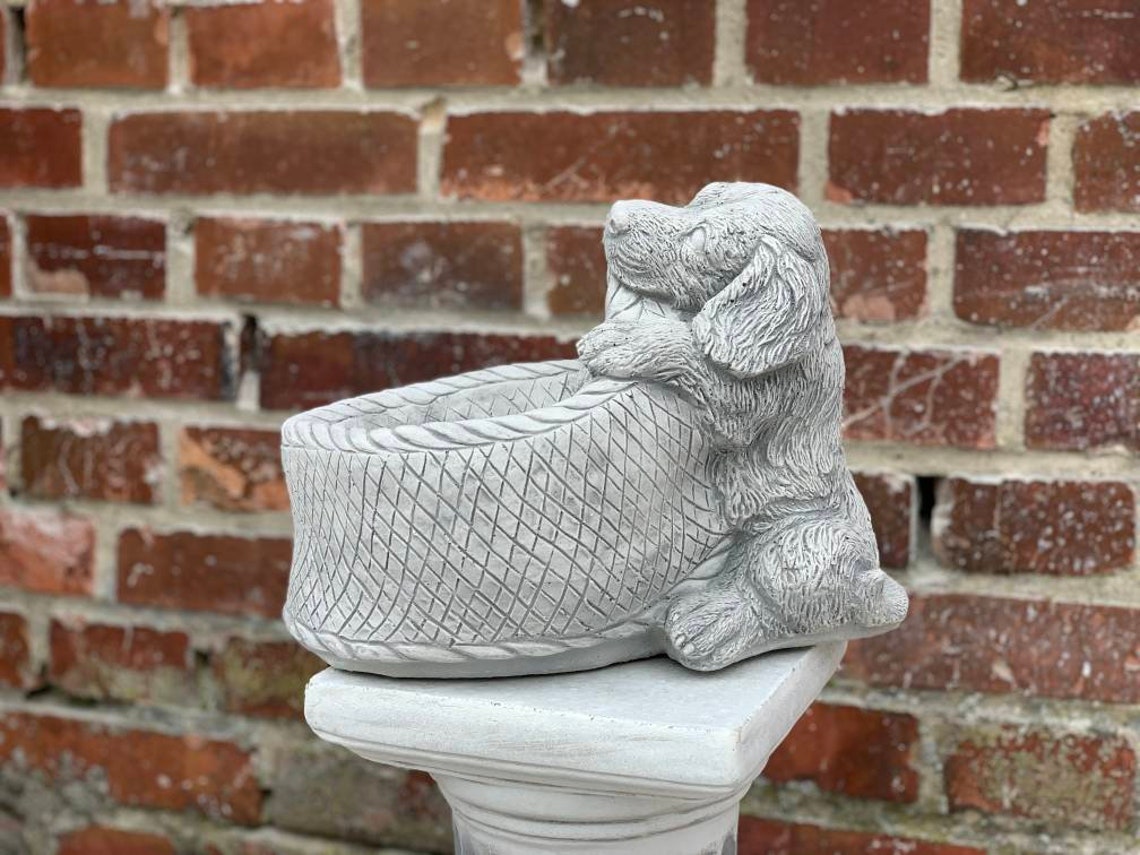 Puppy Statue Dog Memorial Garden Statue Custom Dog Figurine Etsy