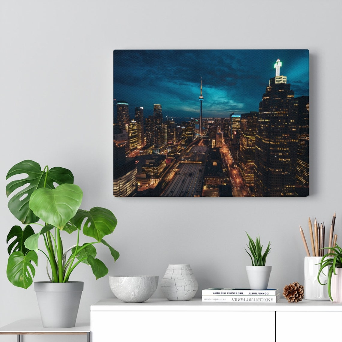 City View Canvas Print Wall Art Décor Etsy