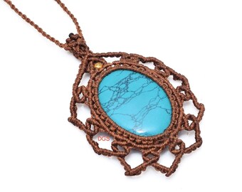 Turquoise Pendant, Necklace, Arizona Turquoise, Long Necklace, Free Shipping.......