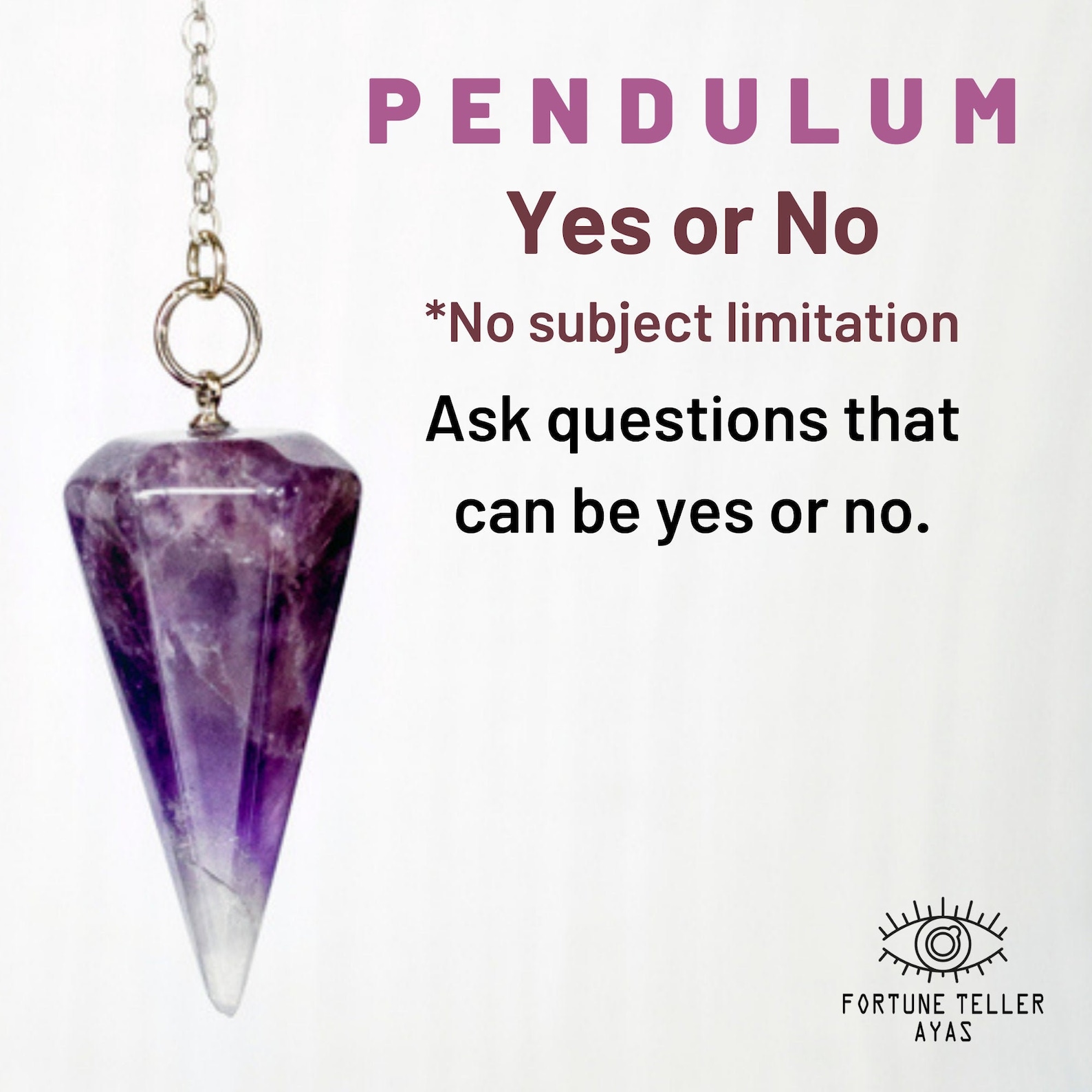Pendulum YES or NO Readings Same Day Fast Response Advice Etsy